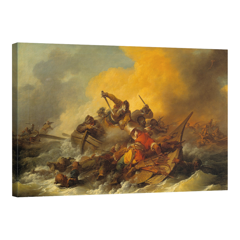 Морска битка между войници и ориенталски пирати 1767